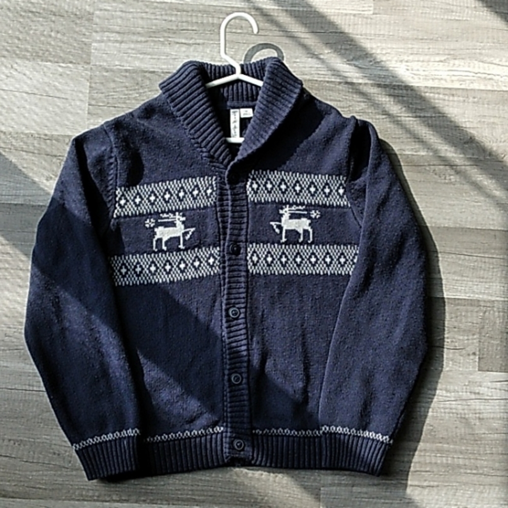 Jaine and Jack navy cardigan (boys size 12)